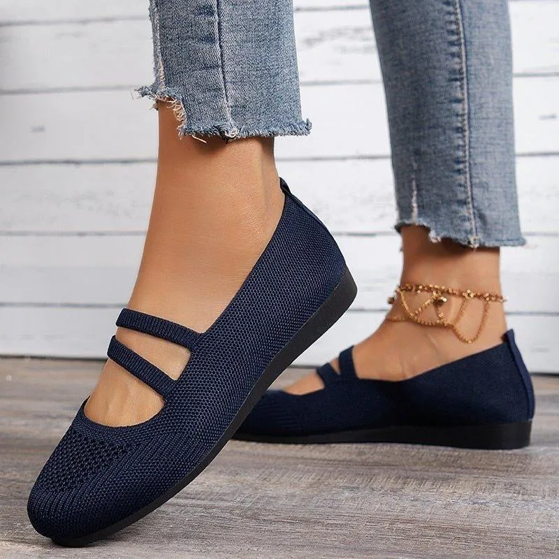 Mesh Ballet Flats for Women