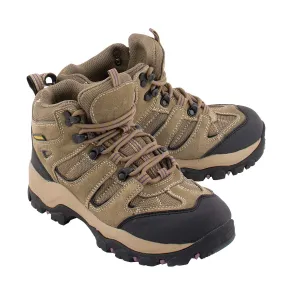 Milwaukee Leather MBL9496 Women's Brown Leather Lace-Up Waterproof Outdoor Hiking Boots Shoes