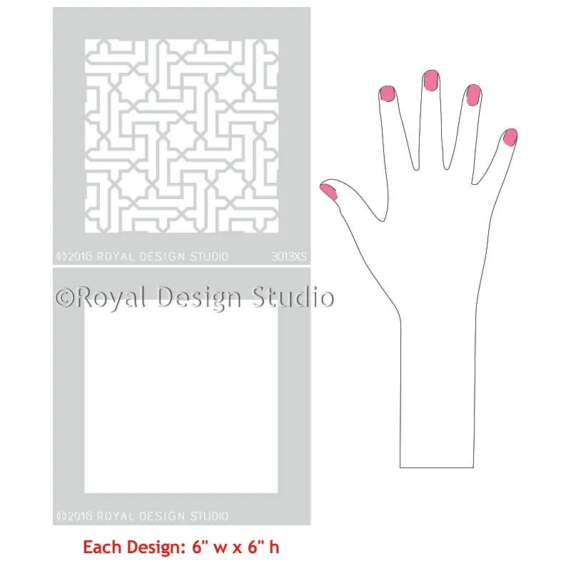 Moroccan Key Craft Stencil