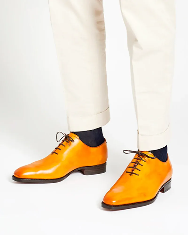 Mustard Wholecut Oxford Shoe