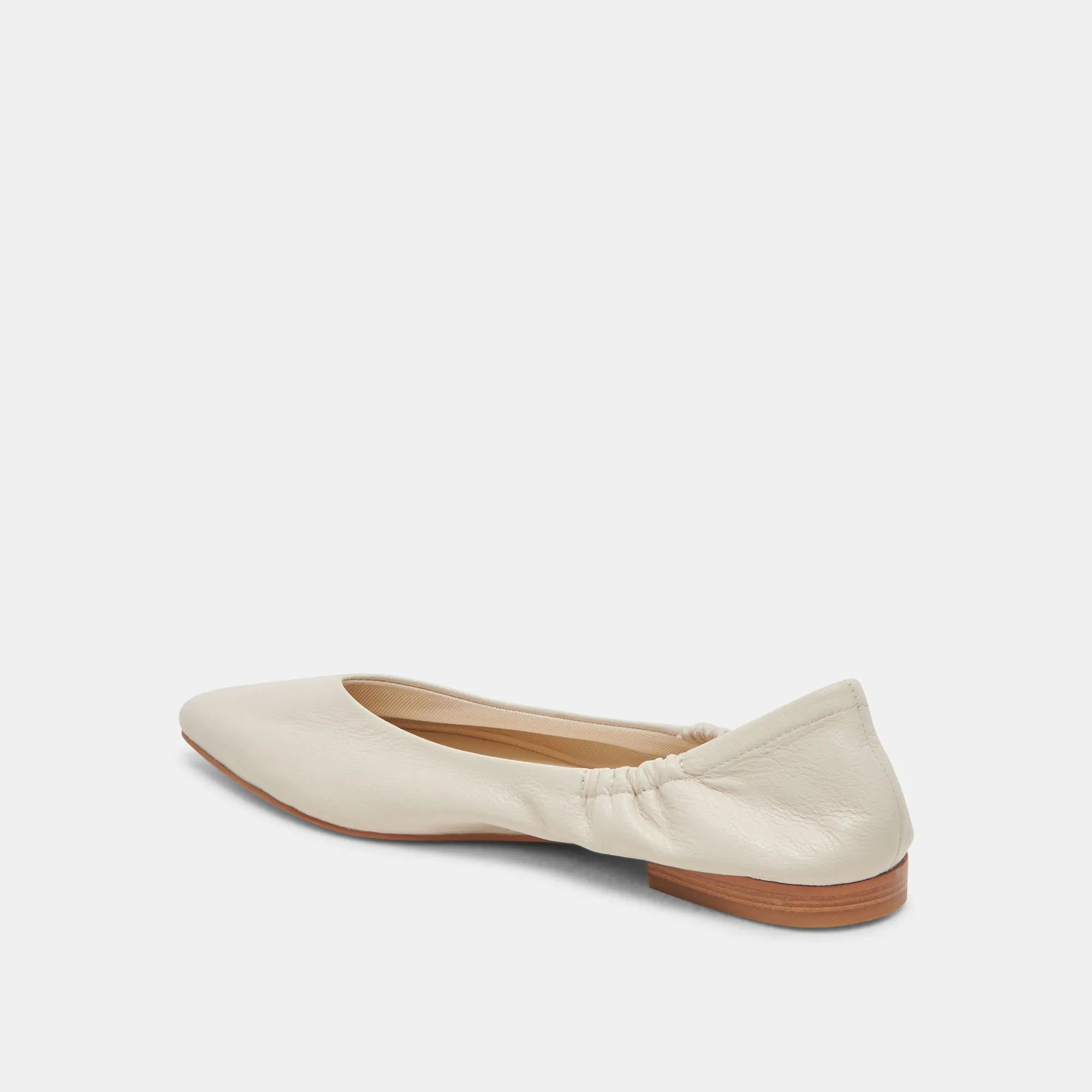 NADAV BALLET FLATS IVORY LEATHER