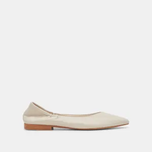 NADAV BALLET FLATS IVORY LEATHER