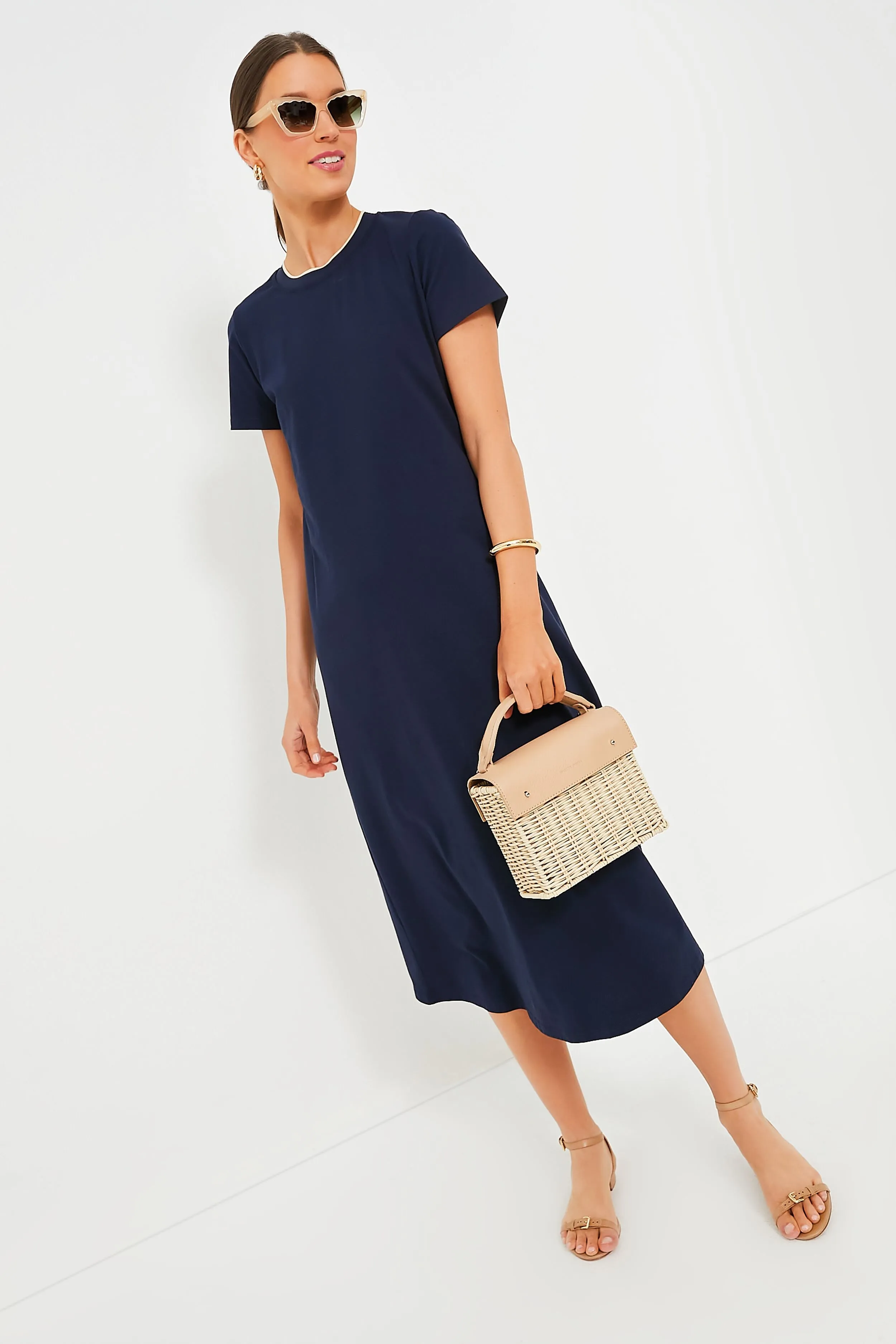 Navy Colbie Maxi Dress