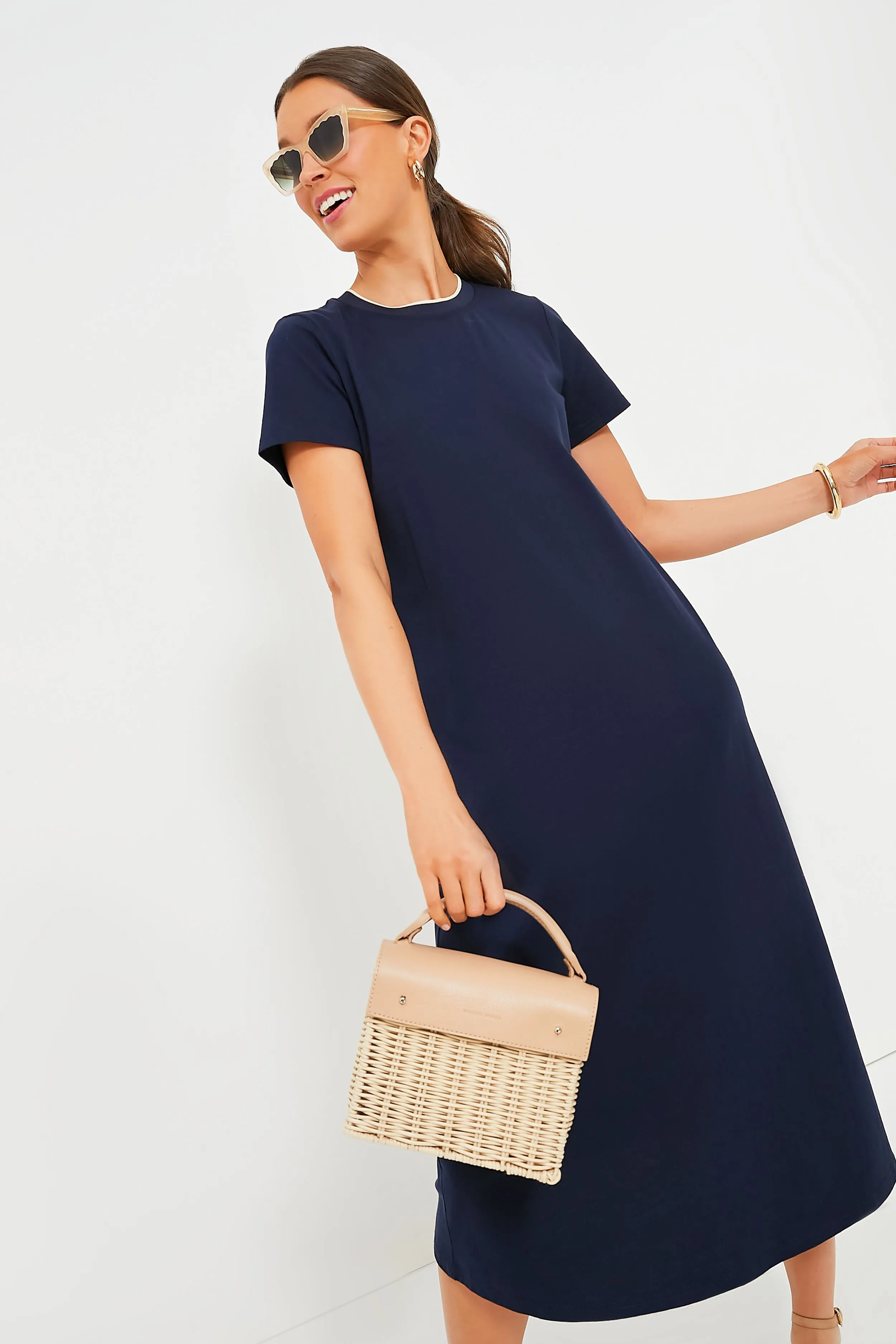 Navy Colbie Maxi Dress