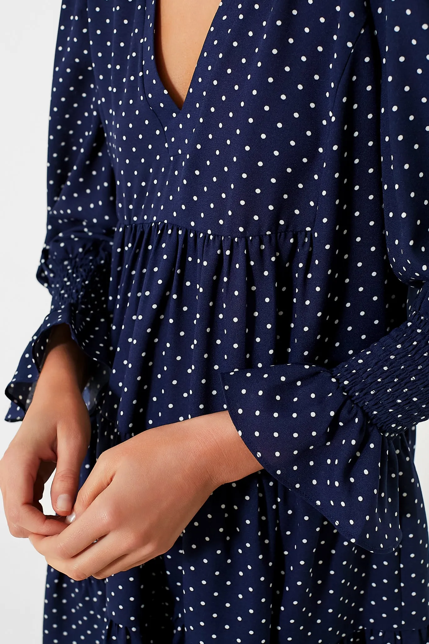 Navy Polka Dot Kenzo Dress