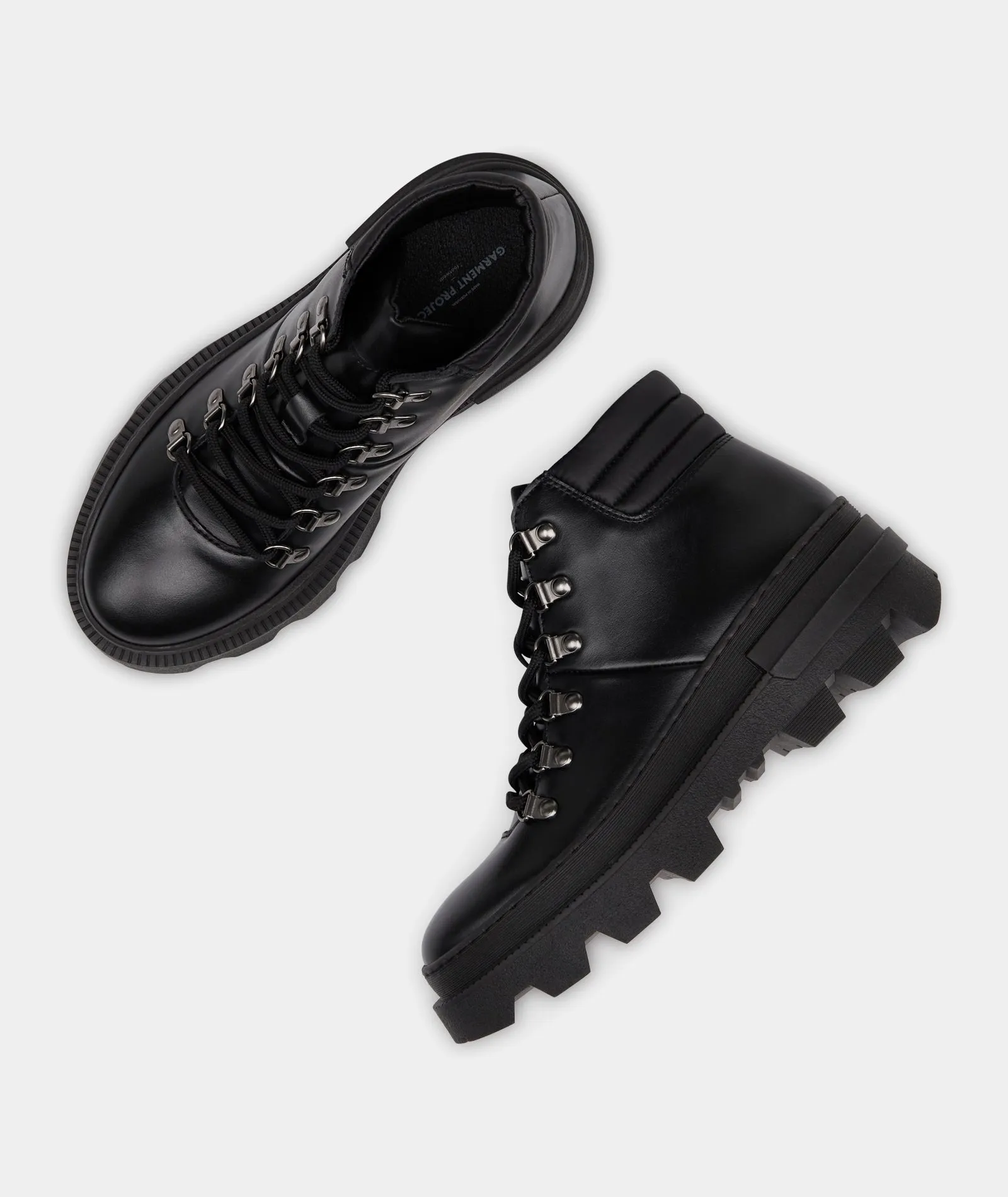 Nelly Lace-Up - Black Leather