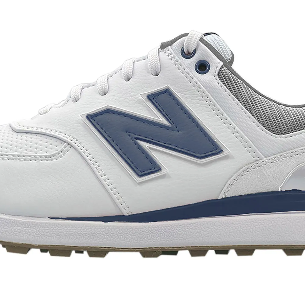 New Balance 574 Greens V2 Spikeless Waterproof Shoes - White/Navy