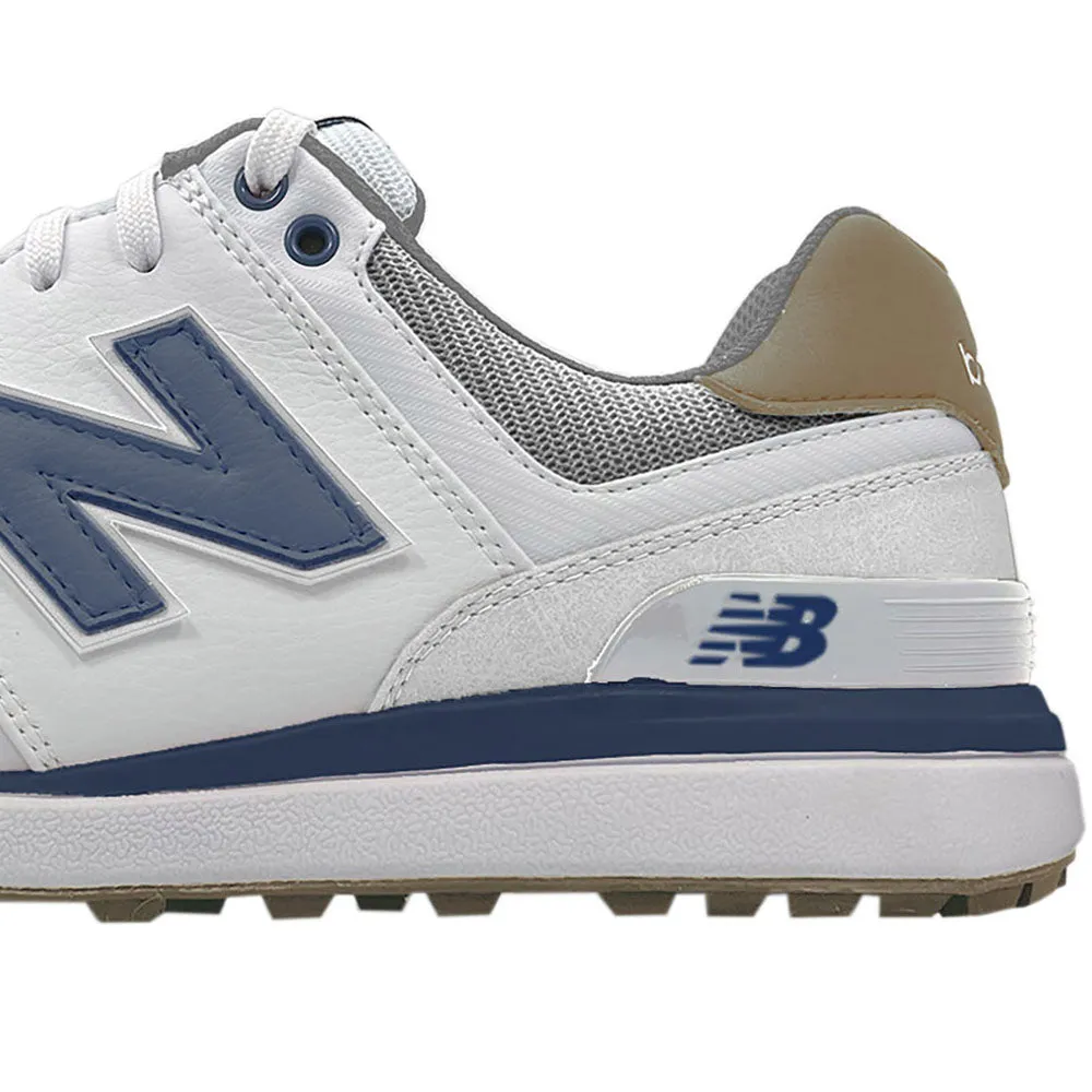 New Balance 574 Greens V2 Spikeless Waterproof Shoes - White/Navy