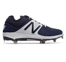 New Balance Low Metal Baseball Cleats - Navy/White