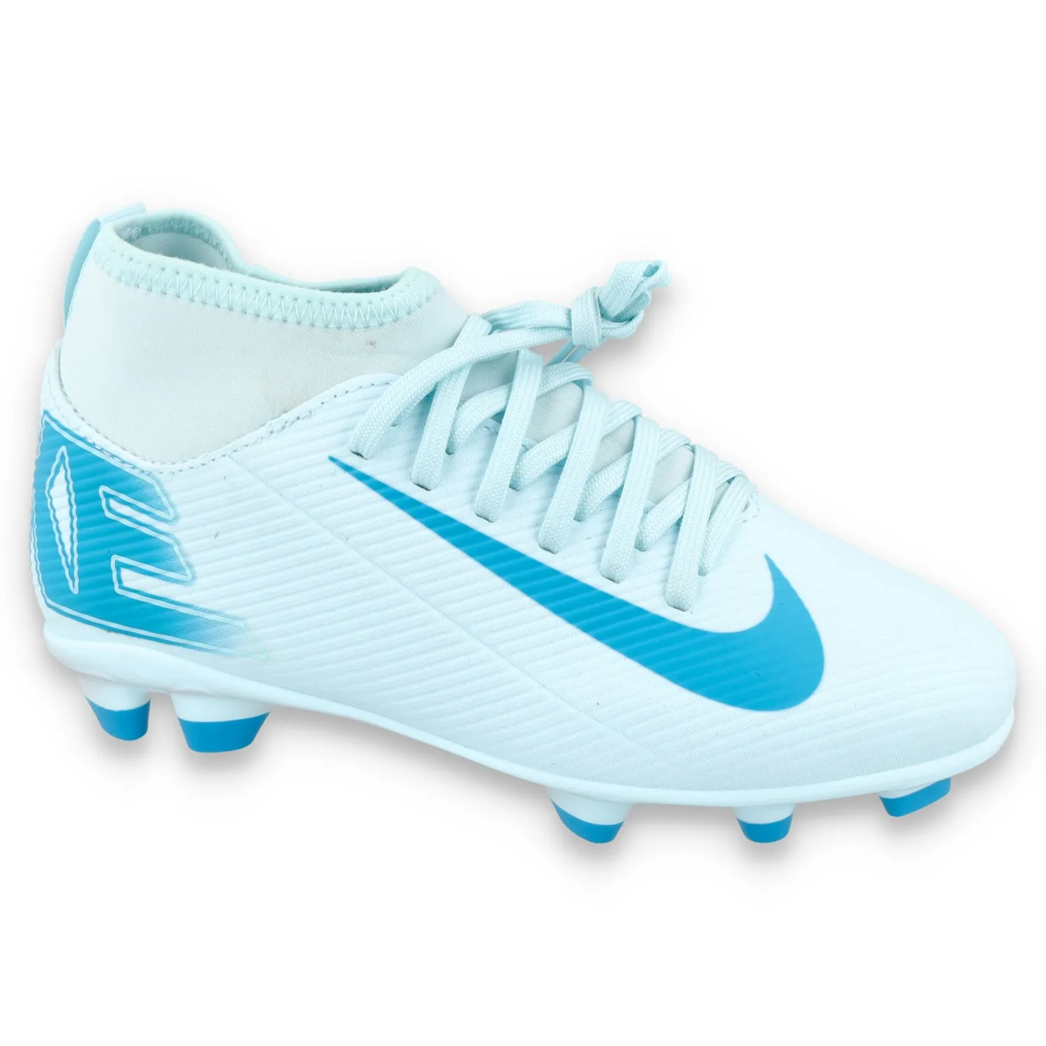 Nike Jr. Mercurial Superfly 10 Club Little/Big Kids' MG High-Glacier Blue/Blue Orbit