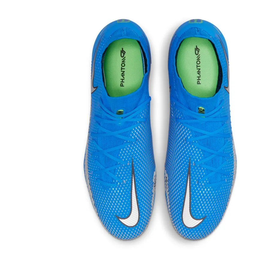 Nike Phantom GT Pro Dynamic Fit FG-PHOTO BLUE/METALLIC SILVER-RAGE GREEN