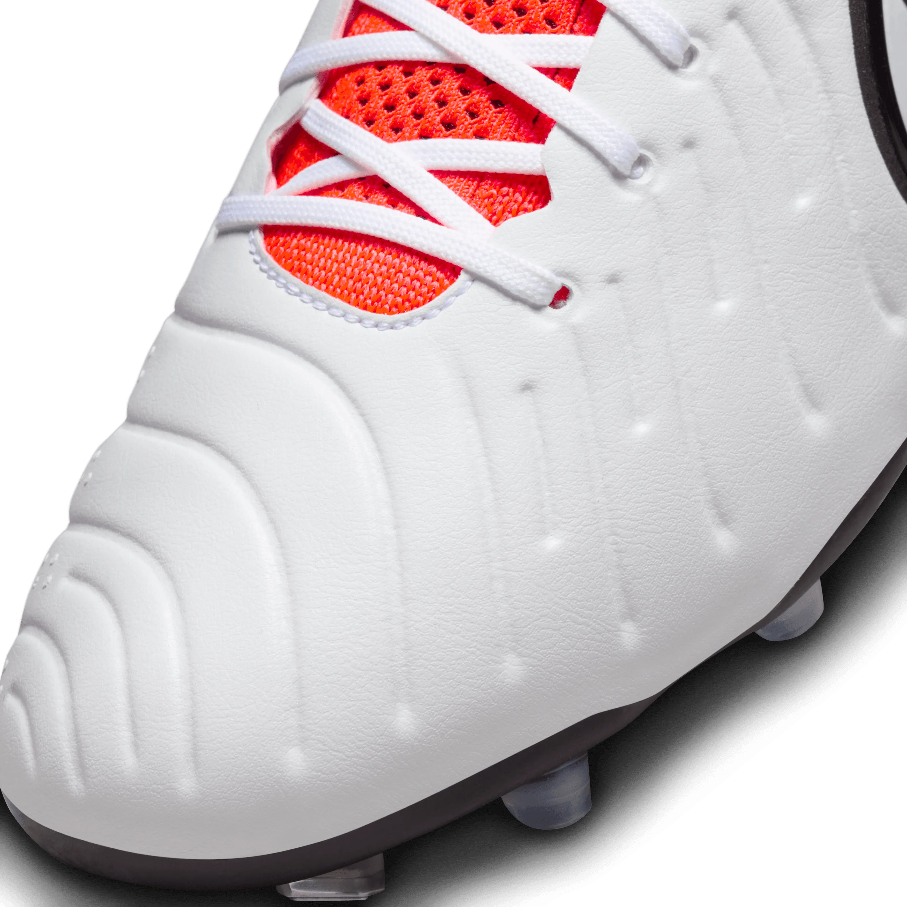 Nike Tiempo Legend 10 Elite FG-White/Black-Bright Crimson