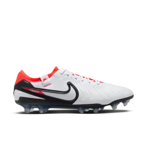 Nike Tiempo Legend 10 Elite FG-White/Black-Bright Crimson