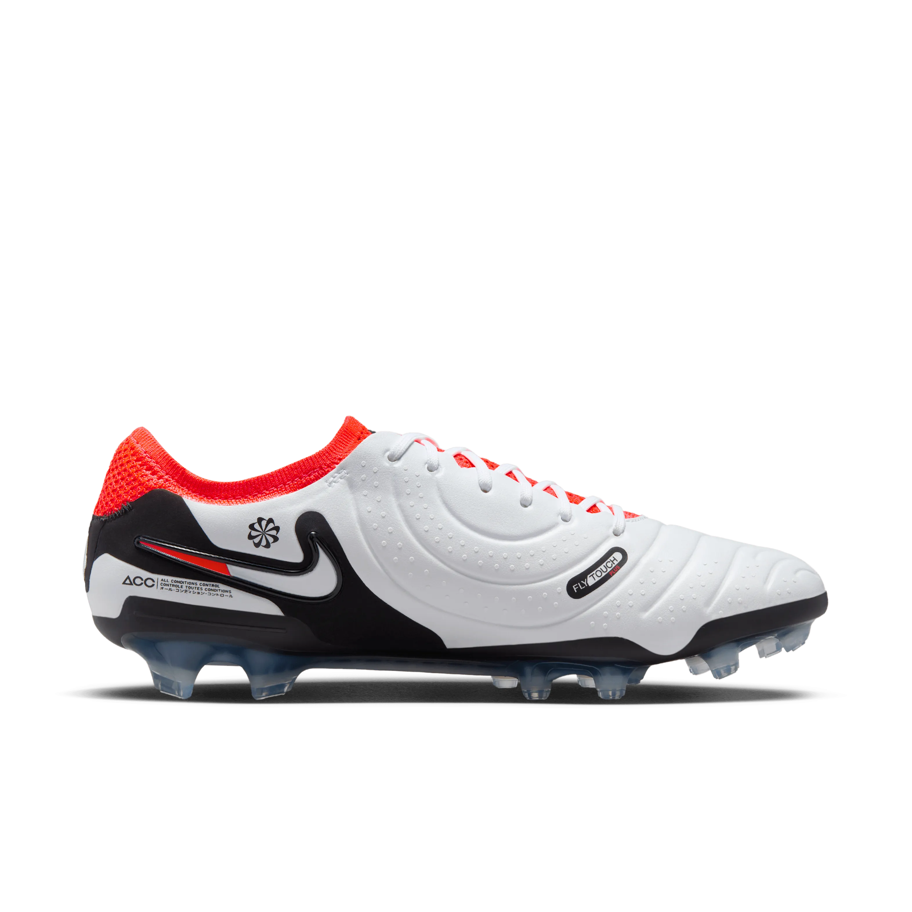 Nike Tiempo Legend 10 Elite FG-White/Black-Bright Crimson