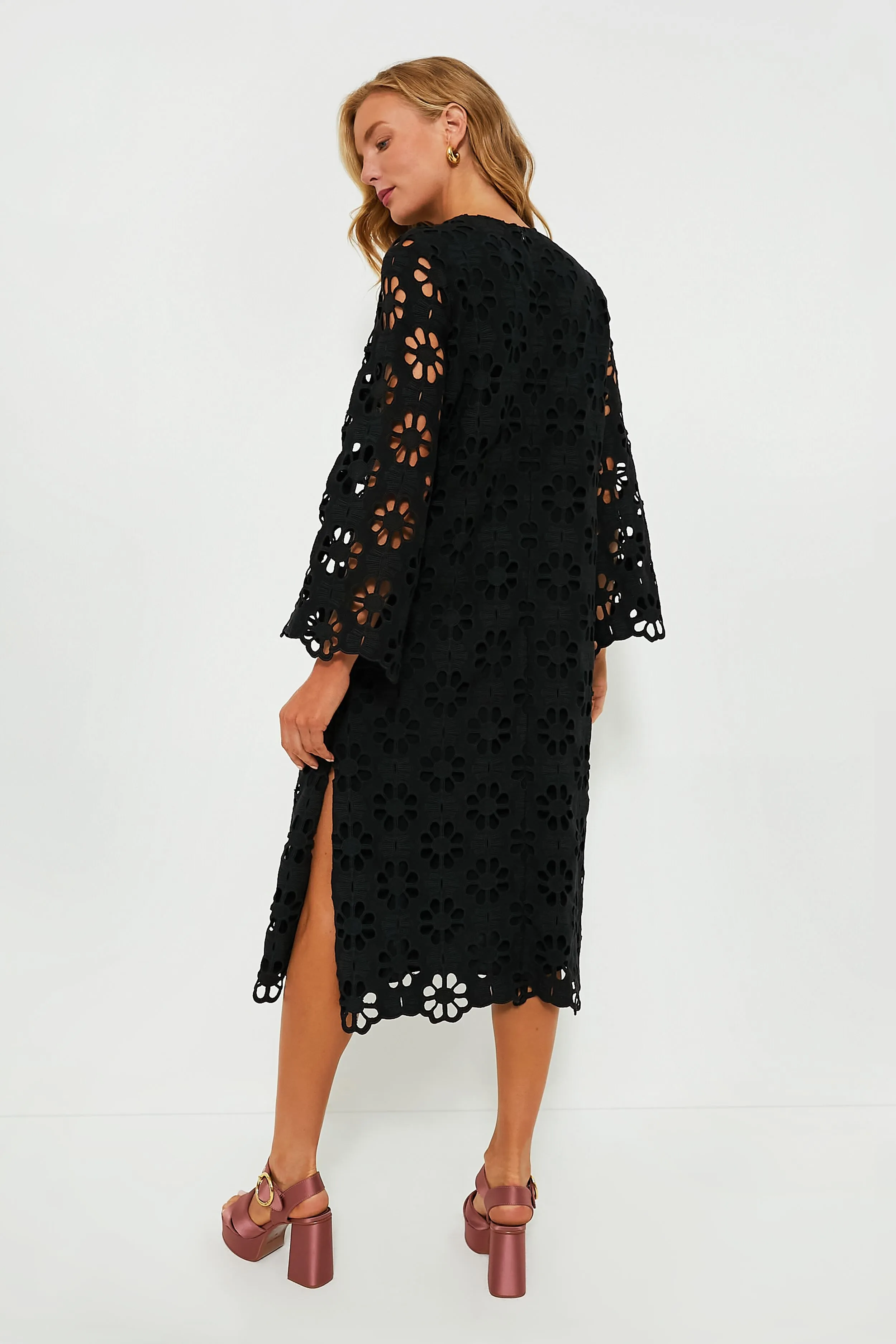 Noir Eyelet Hutton Dress