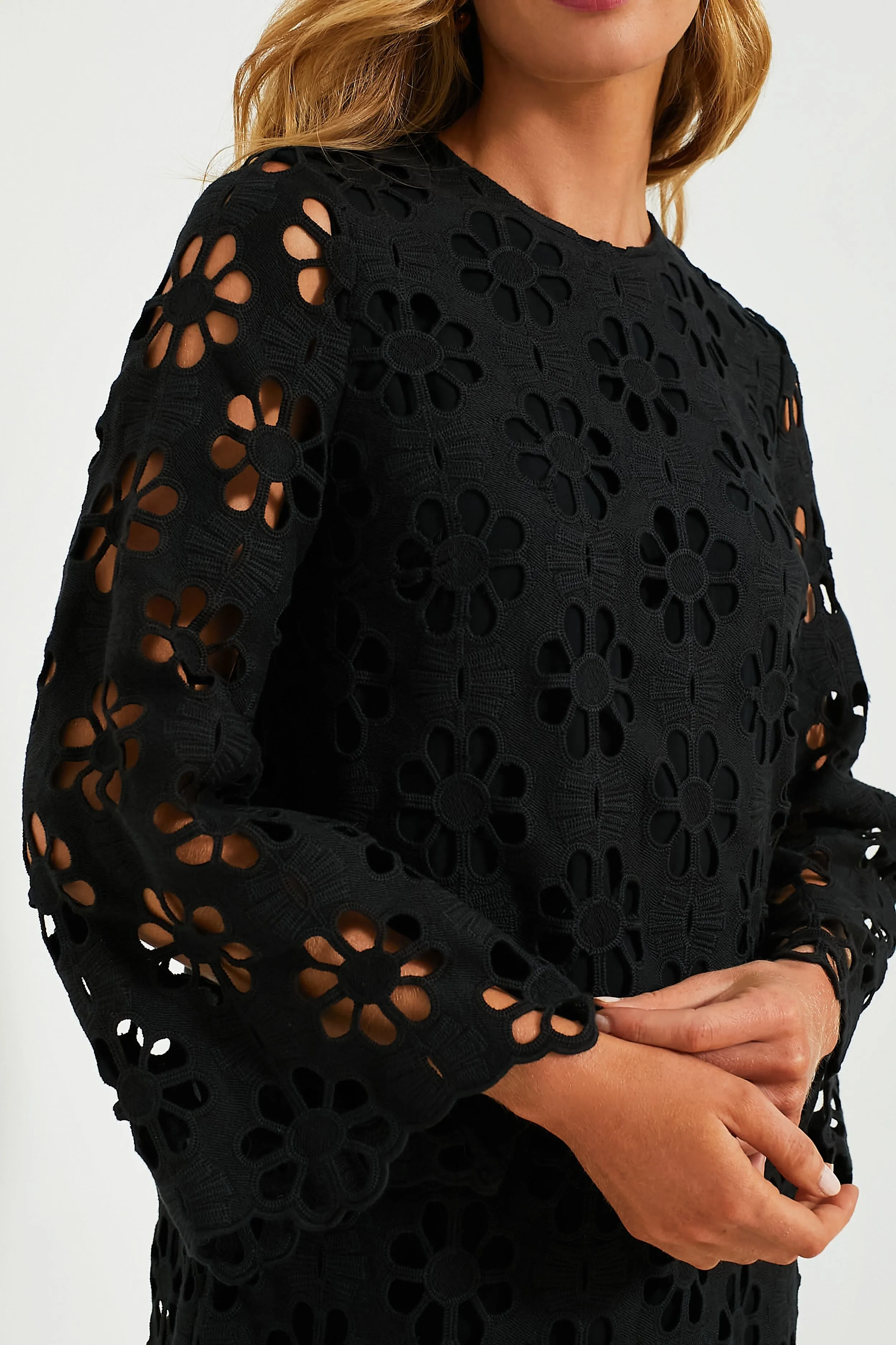 Noir Eyelet Hutton Dress