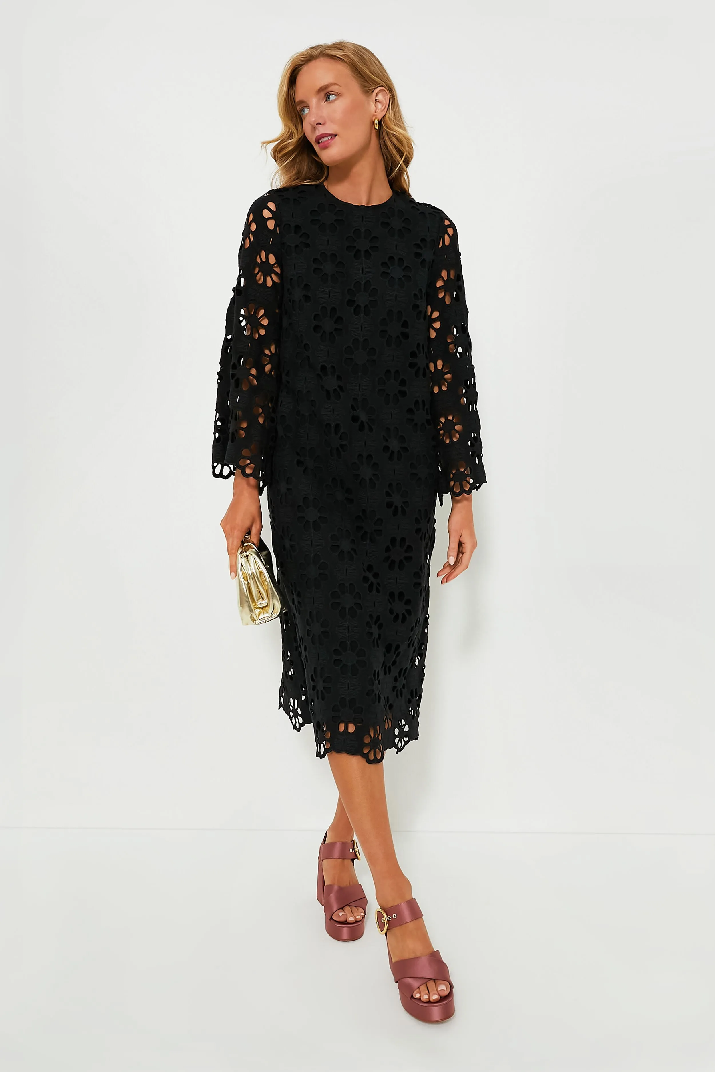 Noir Eyelet Hutton Dress