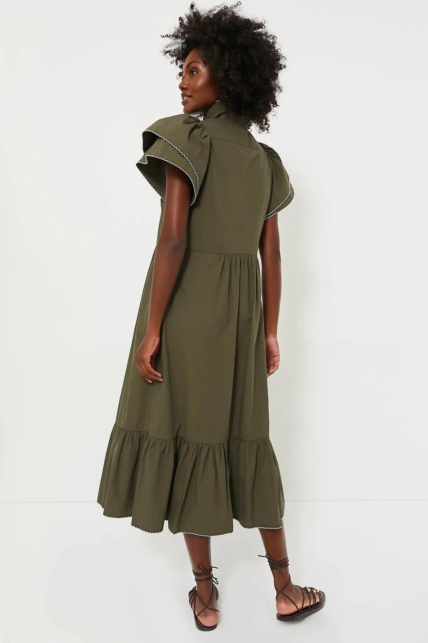 Olive Green Alice Dress