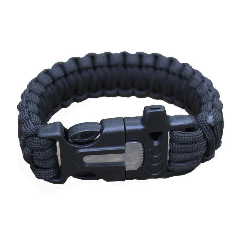 Outdoor Camping Hiking Survival Bracelet Kits Paracord Wristbands