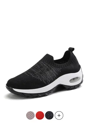 Pier Women's Breathable Walking Black Shoes