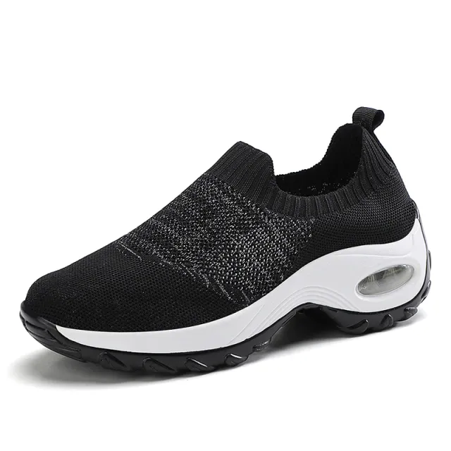 Pier Women's Breathable Walking Black Shoes