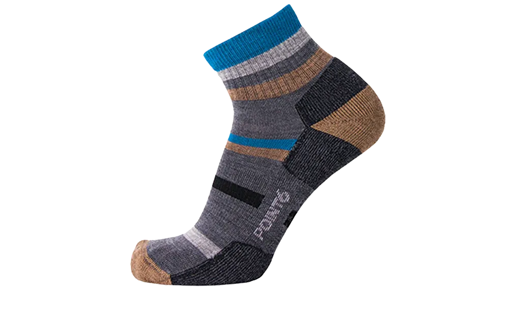 Point6 Merino Hiking Mixed Stripe Light Mini Crew Socks