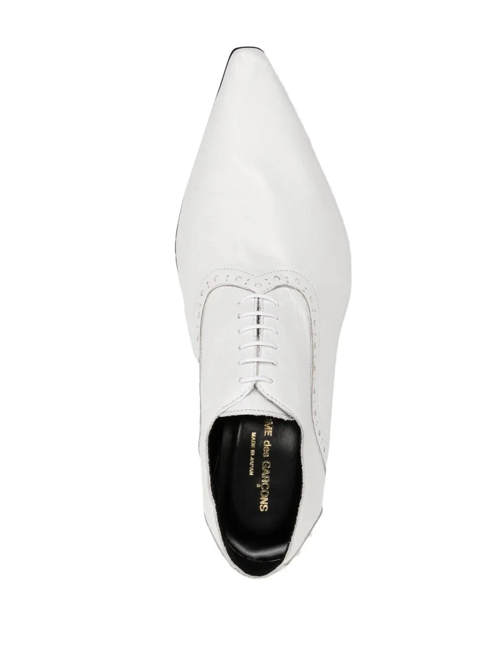 Pointed Oxford Shoes With Heel