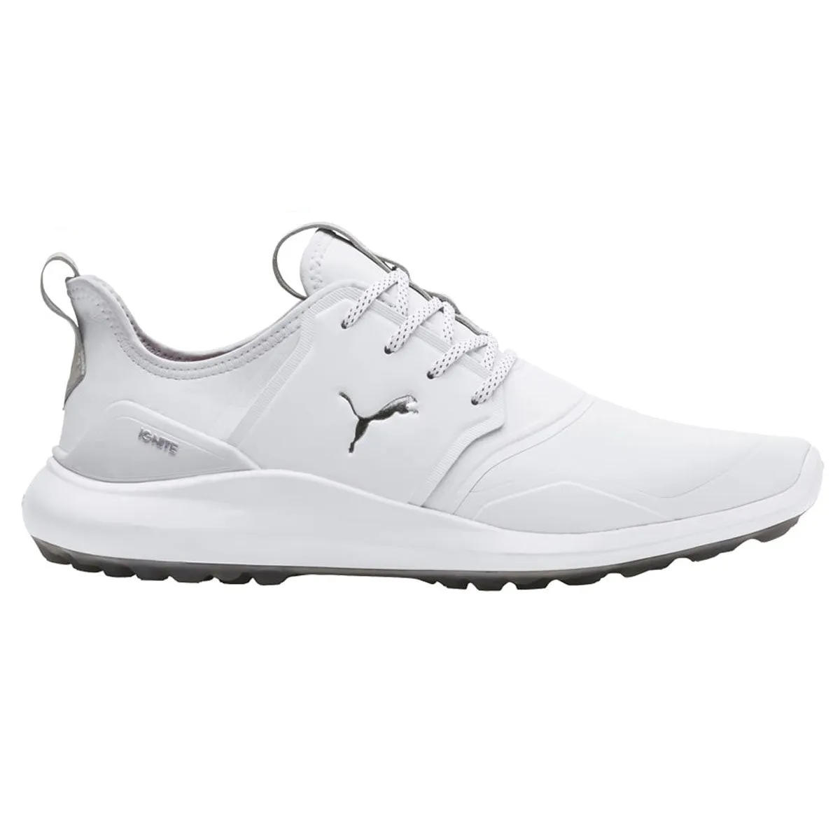 Puma Golf IGNITE NXT Pro Waterproof Spikeless Shoes - White/Silver/Grey