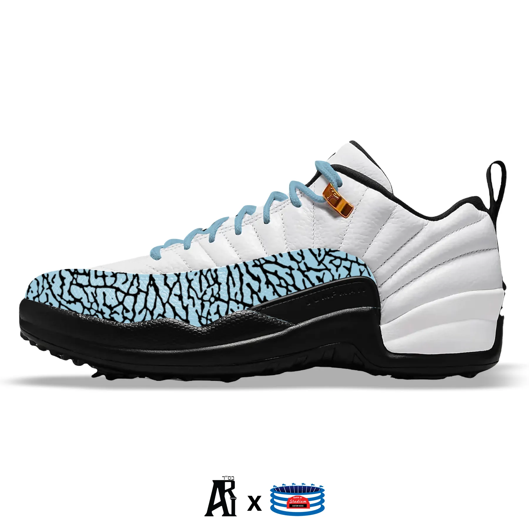 "Carolina Elephant" Jordan 12 Retro Golf Shoes