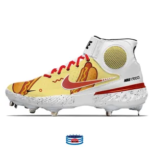 "Hot Dogs" Nike Alpha Huarache Elite 3 Mid Cleats