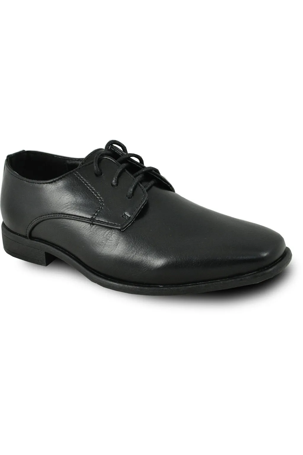 "King" Kids Black Dress Shoes