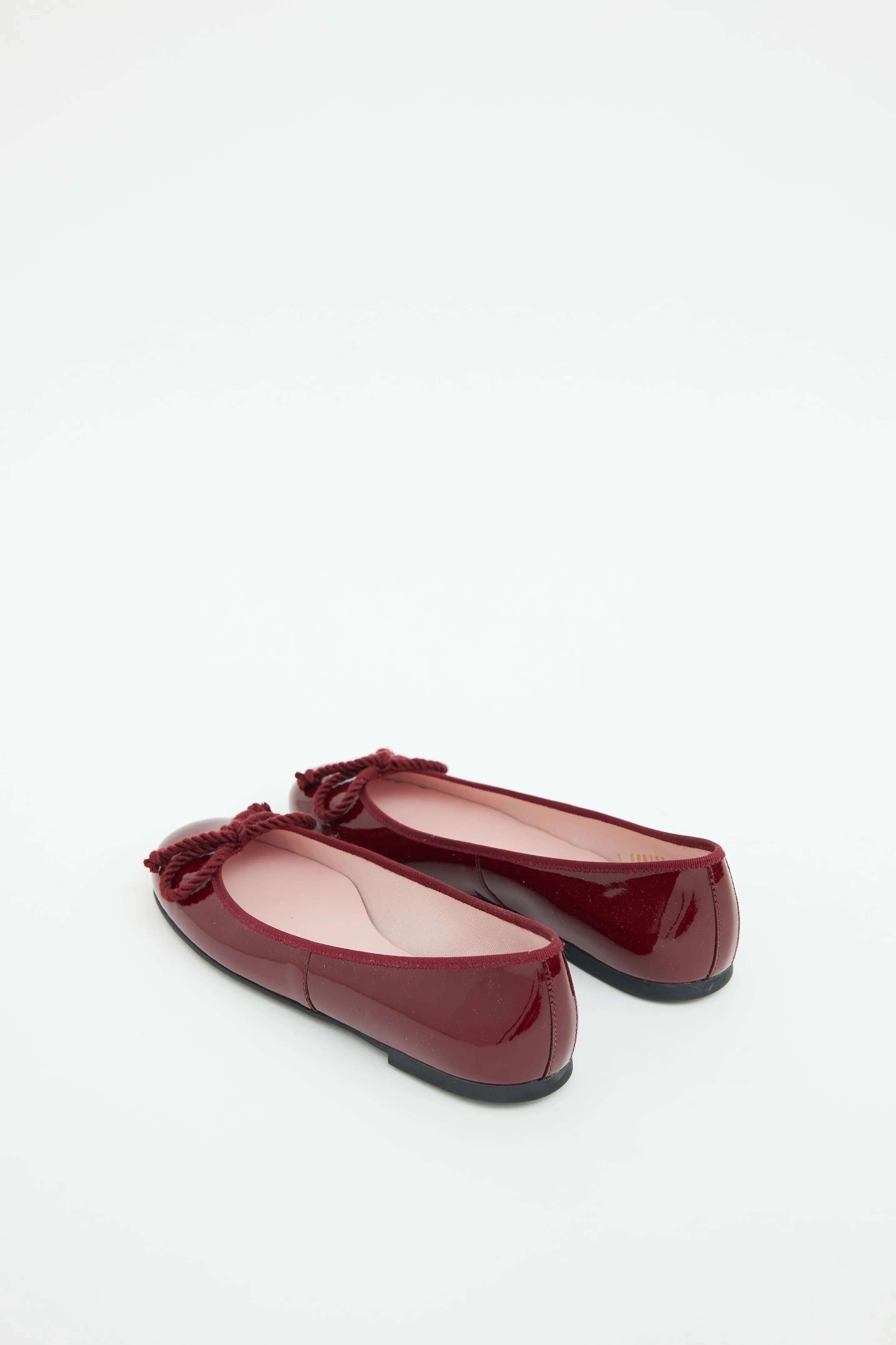 Red Patent Bow Ballet Flat