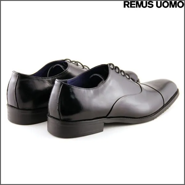 Remus Uomo Black Leather Oxford Black Shoe>>