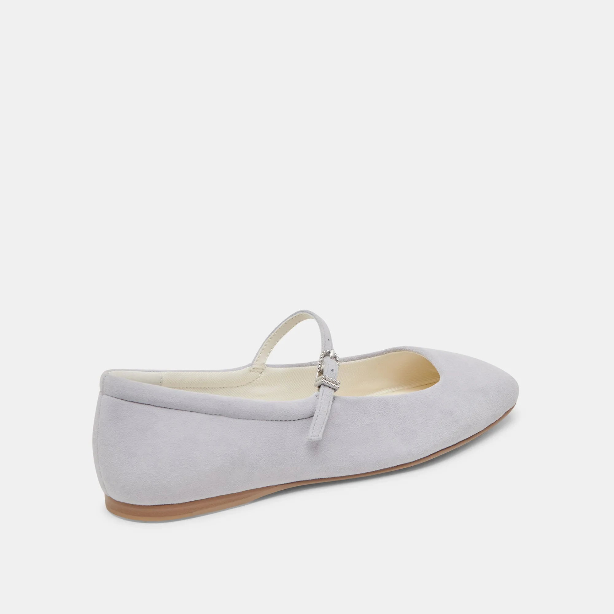 REYES BALLET FLATS DUSTY BLUE SUEDE