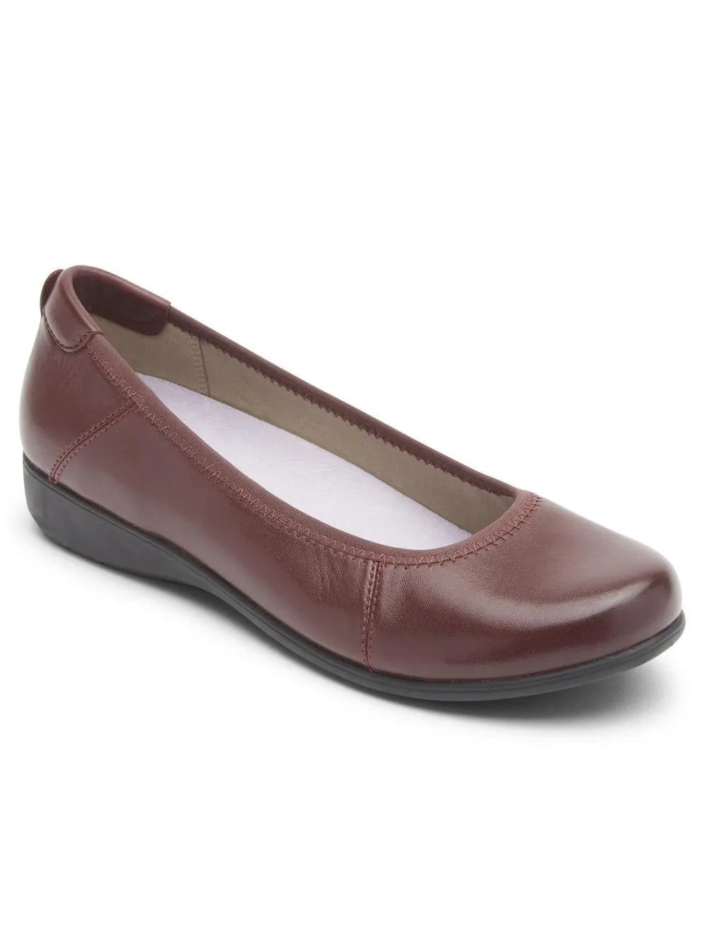 Rockport Aravon Women's Abbey Ballet Flat Merlot CI2106