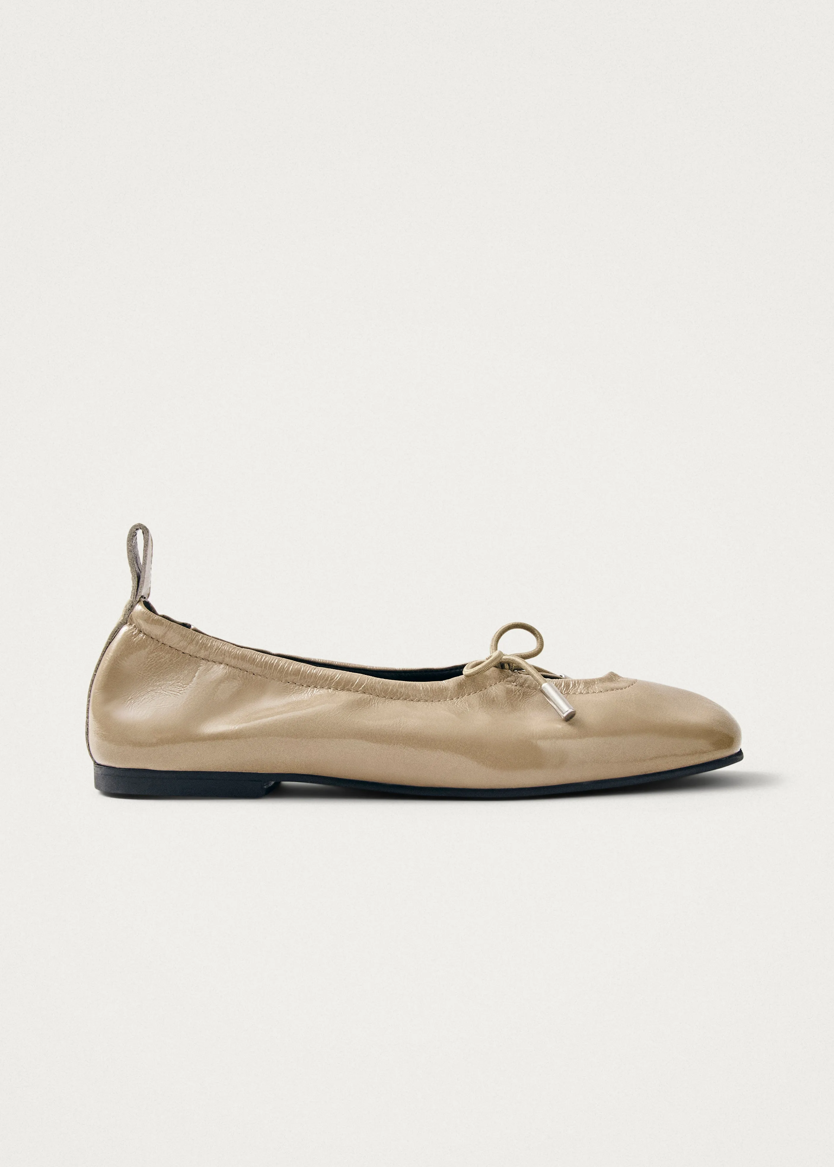 Rosalind Onix Beige Leather Ballet Flats