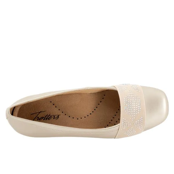 Samantha Champagne Ballet Flat Shoes