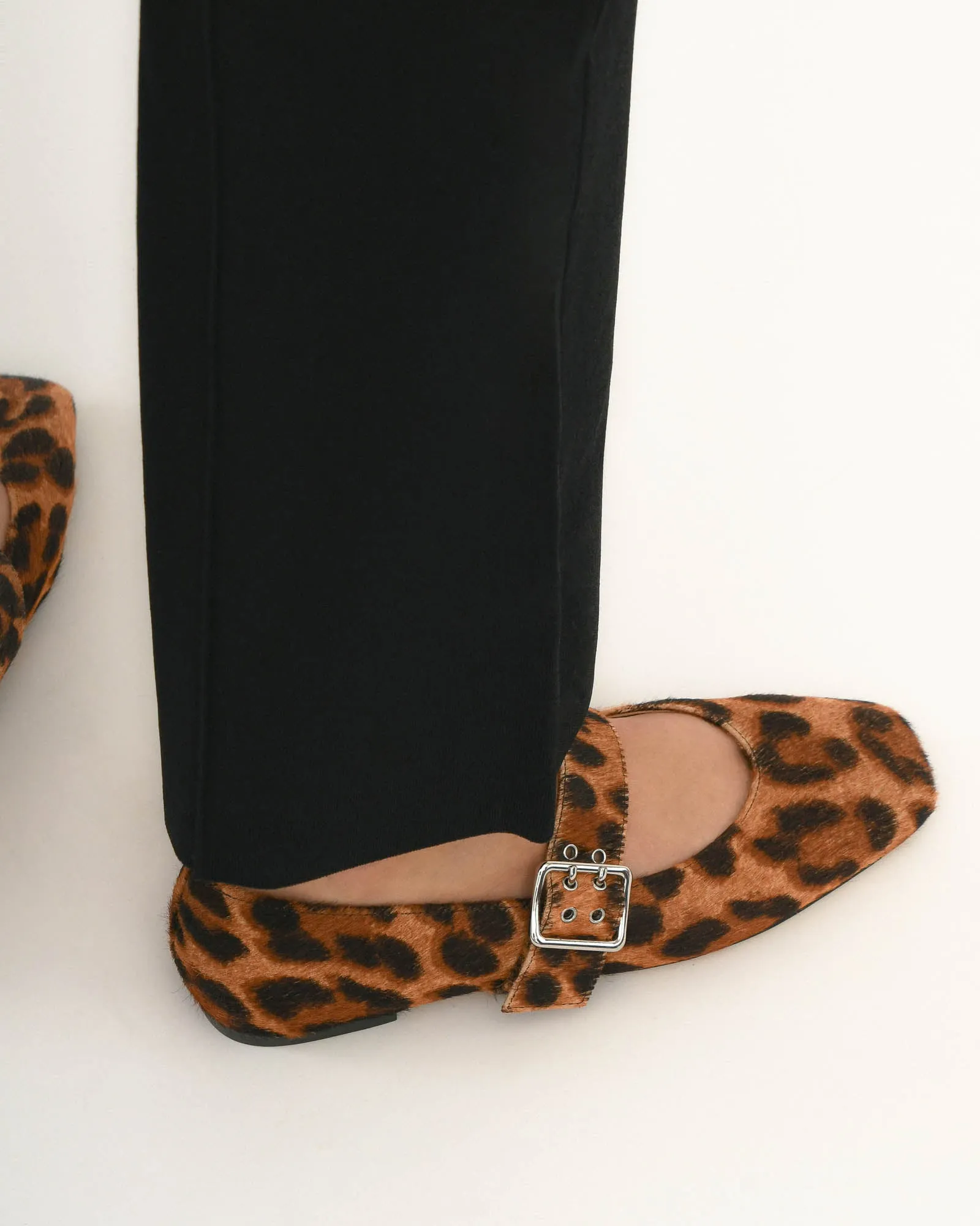 SARAH CASUAL FLATS OCELOT LEATHER