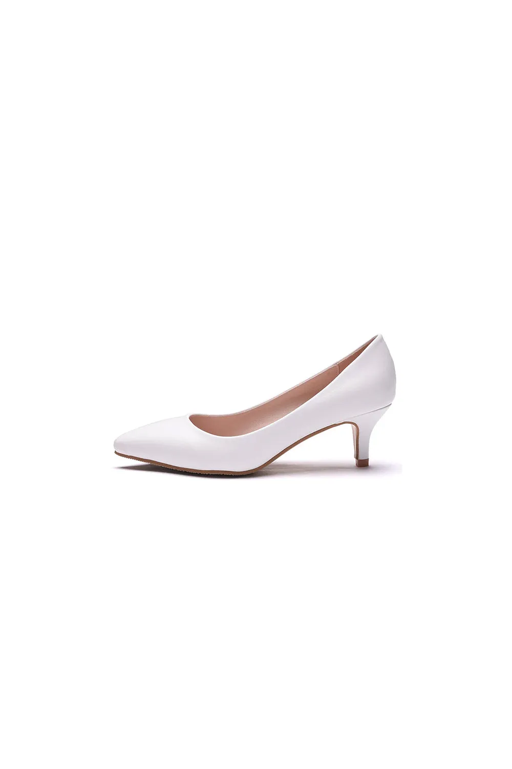 Simple Kitten Heels Pointed Toe Women's Shoes