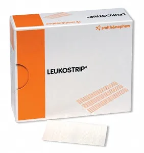 Smith & Nephew 66002879 Leukostrip Adhesive Hypoallergenic Wound Closure Strips 6.4mm x 102mm