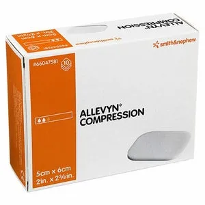 Smith & Nephew 66047581 Allevyn Compression Foam Dressing 5cm x 6cm