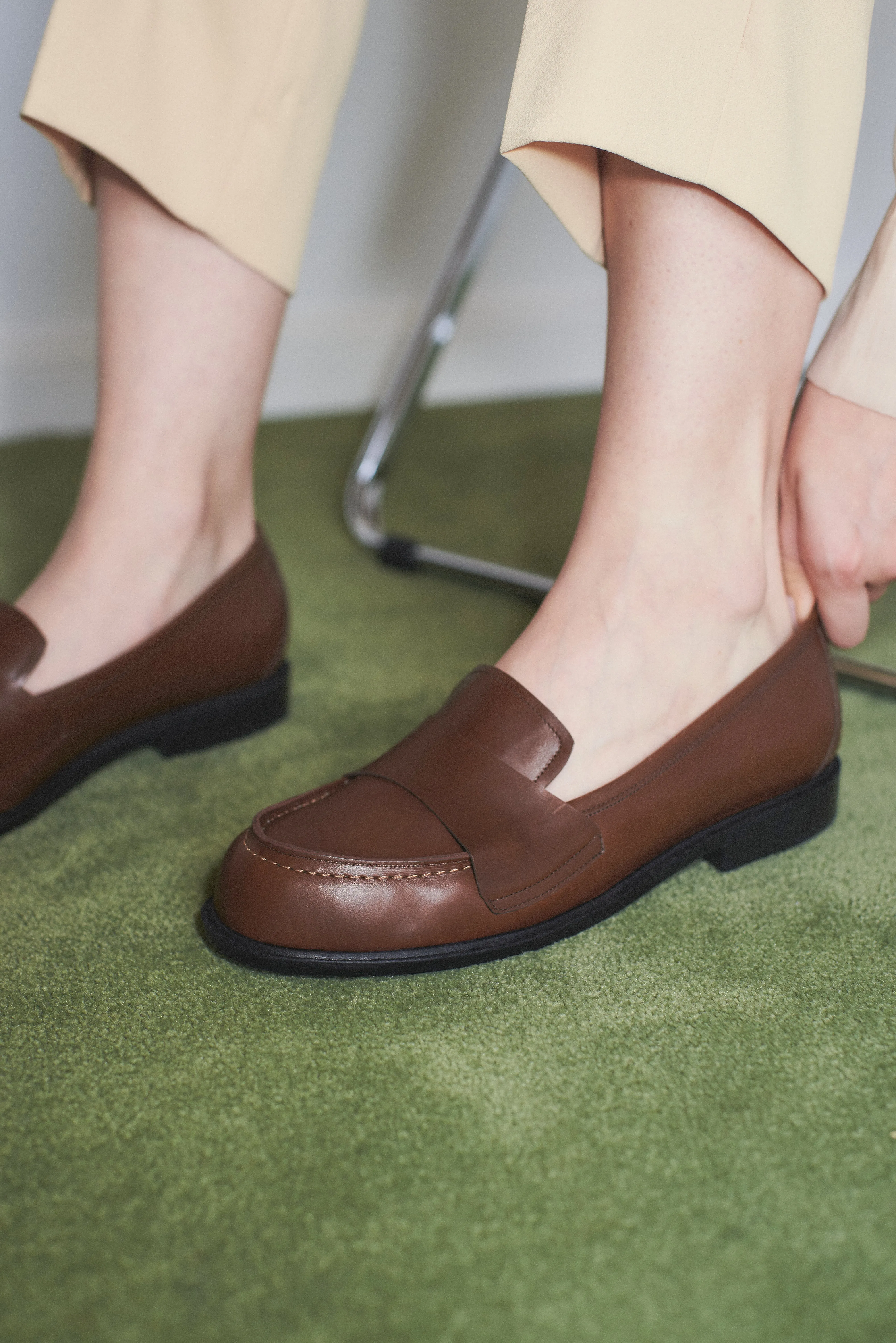 Sofia Loafer in Burnt Caramel