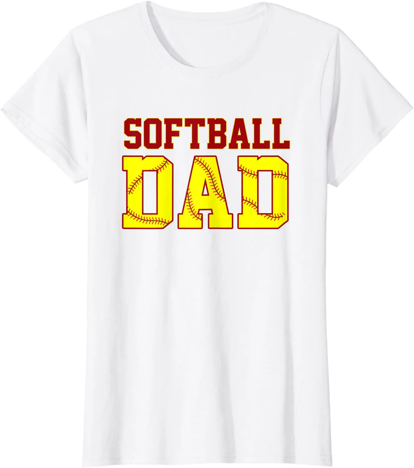 Softball Dad Fathers Day Funny Fastpitch Fastball Ball Sport T-Shirt