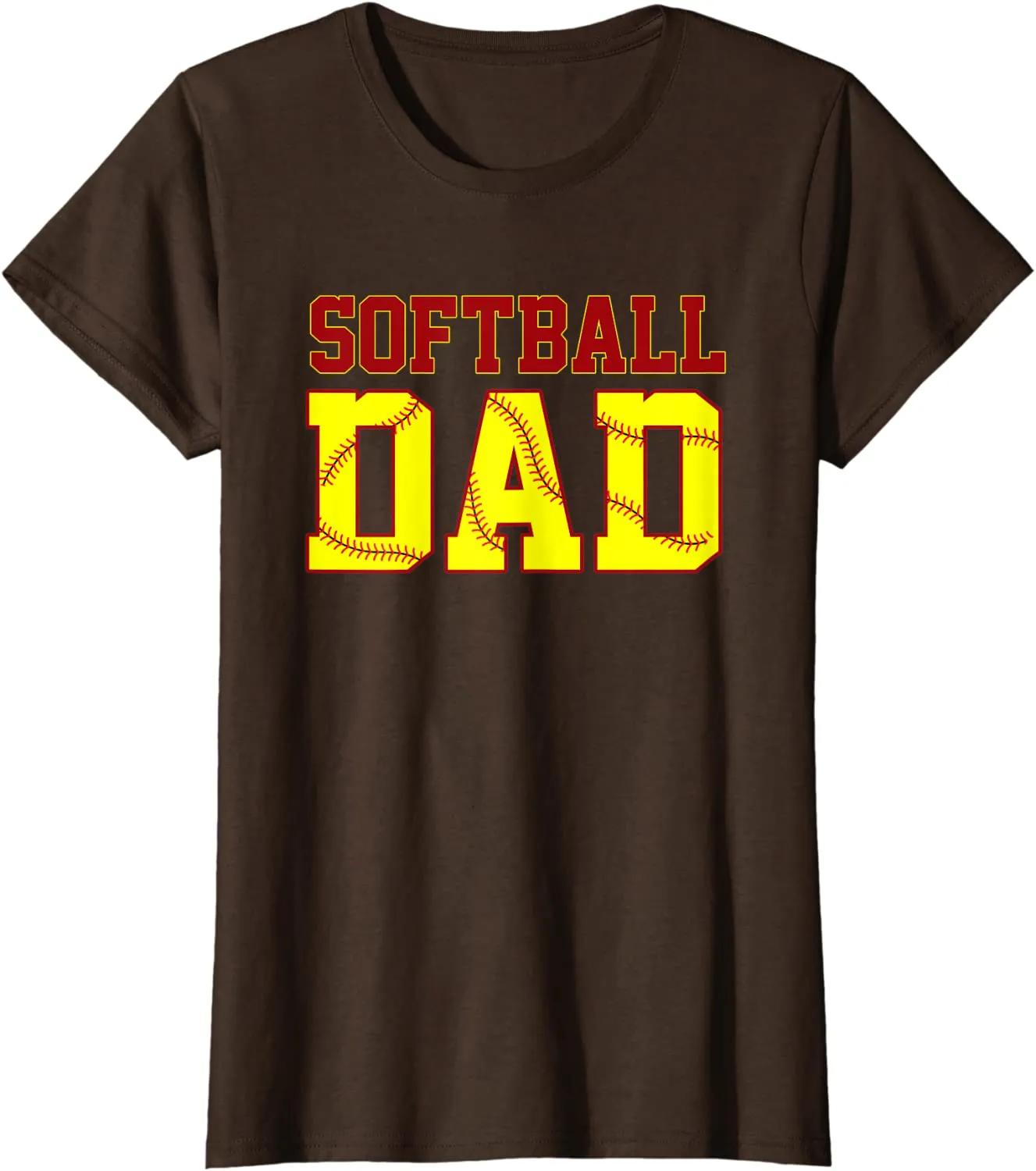 Softball Dad Fathers Day Funny Fastpitch Fastball Ball Sport T-Shirt