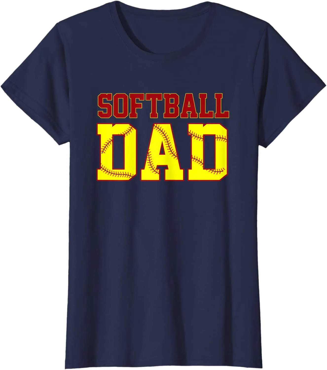 Softball Dad Fathers Day Funny Fastpitch Fastball Ball Sport T-Shirt