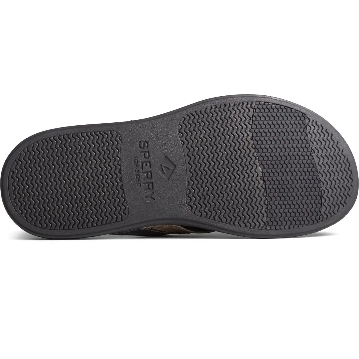 Sperry Men's Plushwave Dock Slide in Black