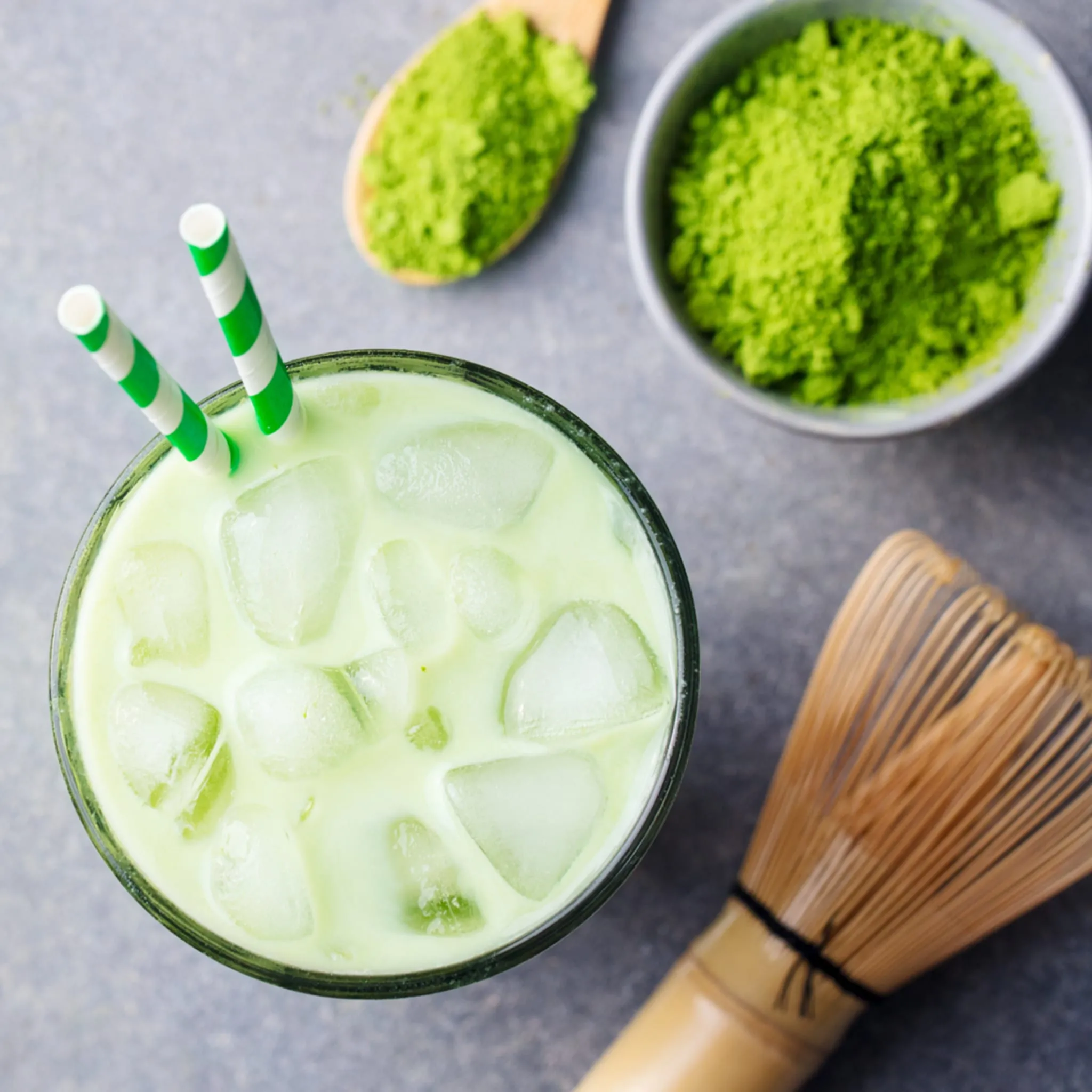 Sugar Free Peppermint Iced Matcha