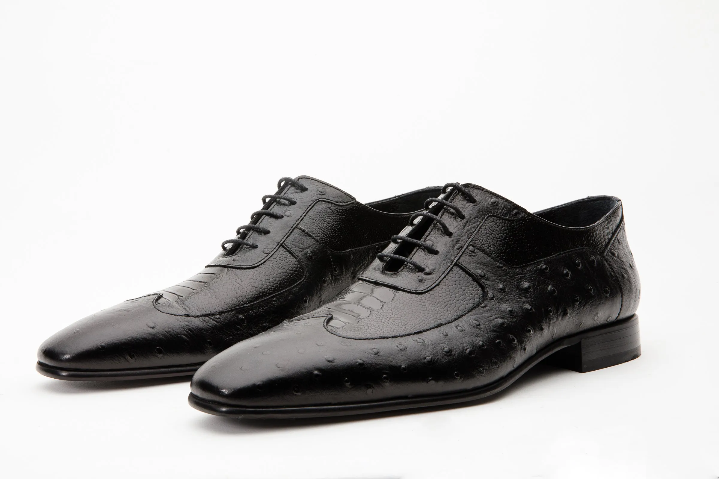 The Alabama Black Wingtip Oxford Men Shoe