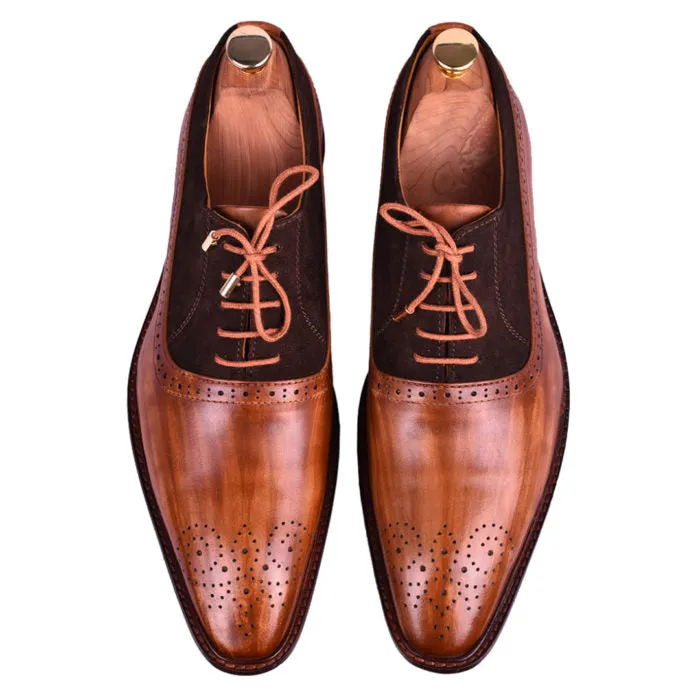 The Cognac Vandal Leather Lace Up