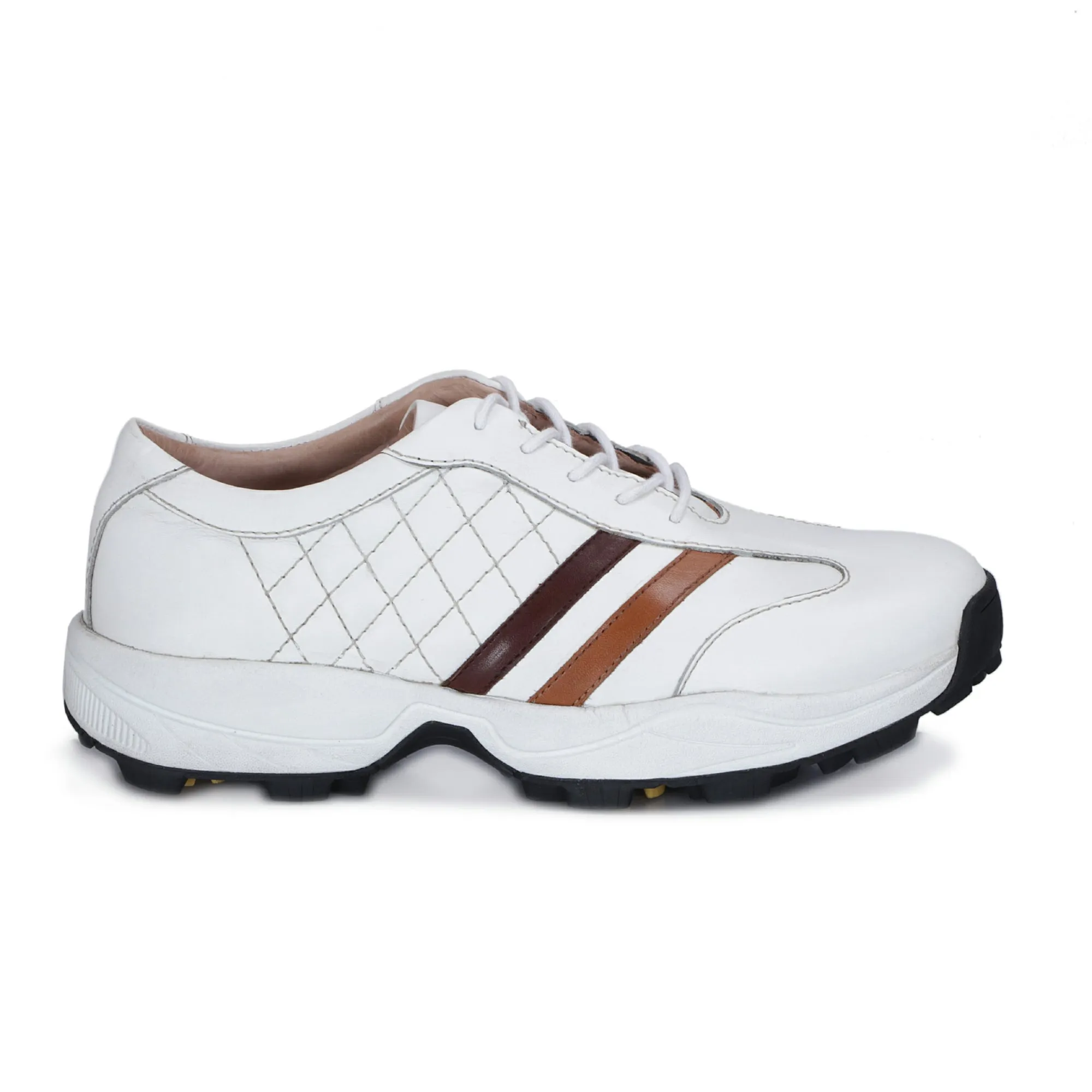 Todd White, Tan & Brown Golf Shoes